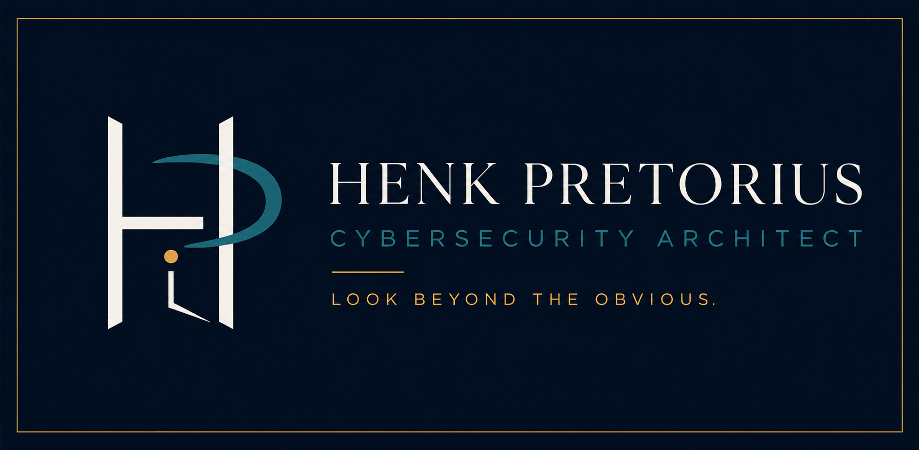 Henk Pretorius cybersecurity architect brand artwork.